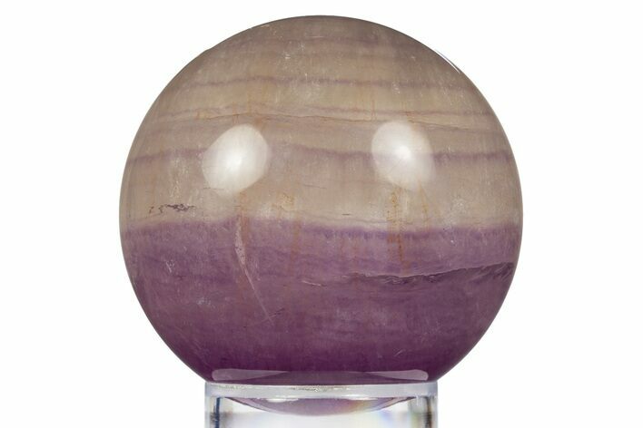 Purple Banded Fluorite Sphere - China #319766